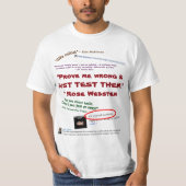 T-shirt Prouvez-moi que vous avez tort de les tester par R (Devant)