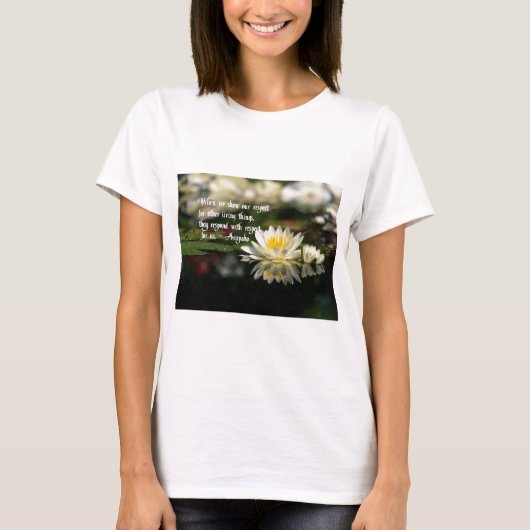 T-shirt Proverbe indien, respect (Devant)