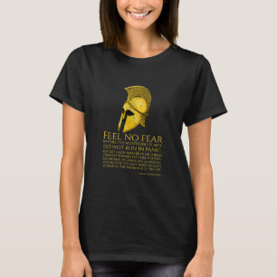 T-shirt Proverbe Spartan Ancien Motivationnel