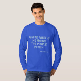 T-shirt Proverbes 29:18 Bible Verse KJV Citation Hommes