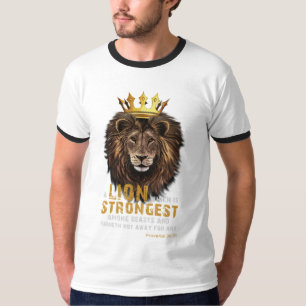 T-shirt Proverbes 30:30 KJV Bible Scripture Hommes