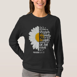 T-shirt Proverbes 3125 Bible Verse Fleur Daisy Religieux