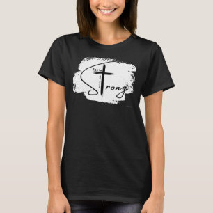 T-shirt Proverbes 3125 Elle est forte Église Bible Jésus D