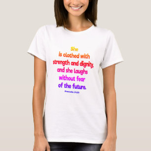T-shirt Proverbes 31:25