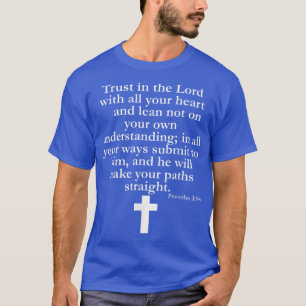 T-shirt Proverbes 356 Écritures chrétiennes Religieuses