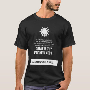 T-shirt proverbes étude biblique Lamentations 3 22 23