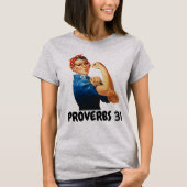 T-shirt PROVERBS 31 CHRÉTIENS RIVETER T-Shir ROSIE RIVETER (Devant)