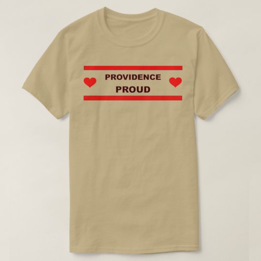 T-shirt Providence Fière Rhode Island Love (Design devant)