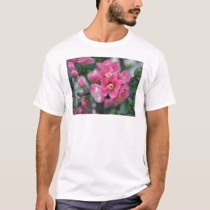 T-shirt Province à fleurs rose du printemps