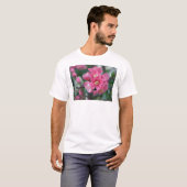 T-shirt Province à fleurs rose du printemps (Devant entier)