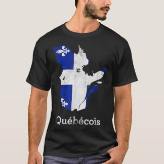 T-shirt Province de Québec - Montréal Français Québécois