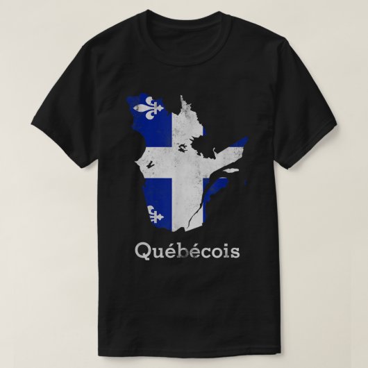 T-shirt Province de Québec Montréal Québec français (Design devant)