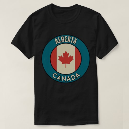 T-shirt Province of Alberta Canada (Design devant)