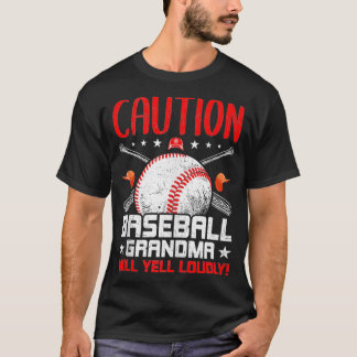 T-shirt Prudence Grand-Mère De Baseball Va hurler Fortemen