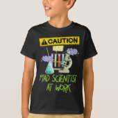 T-shirt PRUDENCE Mad Scientifique Au Travail - Funny Scien (Devant)