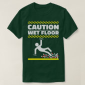 T-shirt Prudence Plancher Humide Molécules H2O Funny Geek  (Design devant)