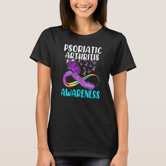 T-shirt Psa Arthrite Psoriatique Saine Sensibilisation des (Devant)