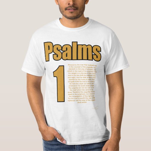 T-shirt Psaume 1 (Devant)