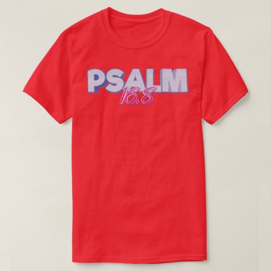 T-shirt Psaume 168 Verse de la Bible (Design devant)