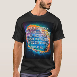 T-shirt Psaume 19:1 Les cieux proclamant la gloire de Dieu