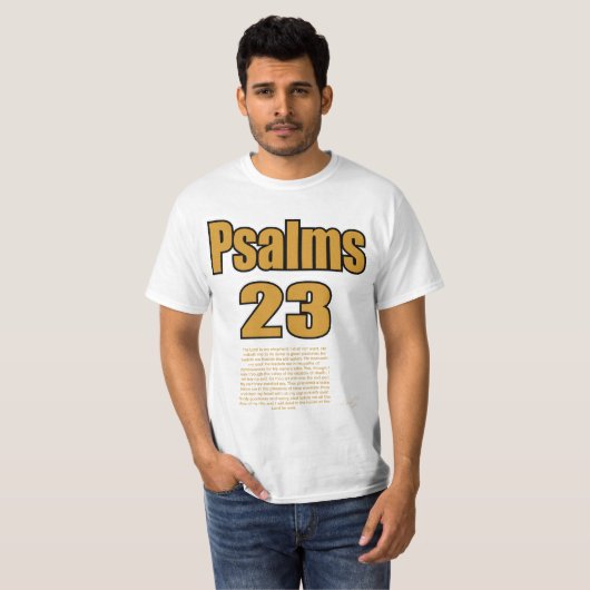 T-shirt Psaume 23 (Devant entier)