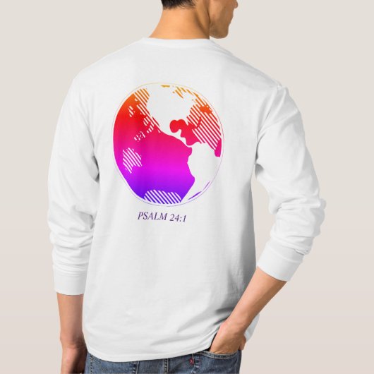 T-shirt Psaume 24:1 Tee graphique (Dos)