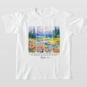 T-shirt Psaume 42:1 La nature des cerfs se brosse