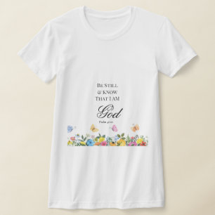 T-shirt Psaume 46:10 Arrêtez et Sachez