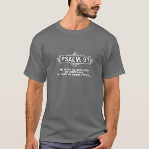 T-shirt Psaume 91 Bible chrétienne Cadeaux religieux