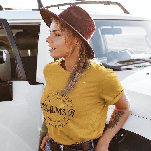 T-shirt Psaume 91 Graffiti bible scripture