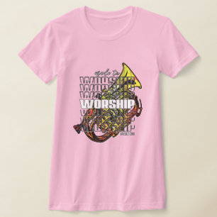 T-shirt Psaume 95 Fait Pour Le Culte Saxophone Chrétien