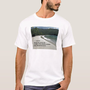 T-shirt Psaume 96:9 Adorez le Seigneur dans la splendeur..