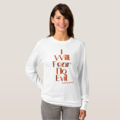 T-shirt Psaumes 23:4 Bible Verse Citation Femmes (Devant entier)