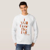 T-shirt Psaumes 23:4 Bible Verse Citation Hommes (Devant entier)