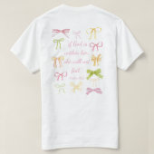 T-shirt Psaumes 46:5 Chemise T Bow (Design dos)