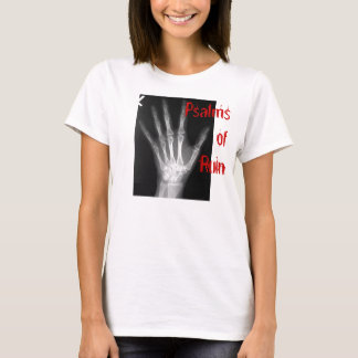 T-shirt Psaumes de pièce en t de main de ruine