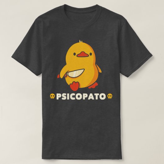 T-shirt Psicopato Funny Duck par Tobe Fonseca (Design devant)