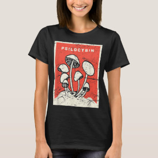 T-shirt Psilocybin Retro Psychedelic Magie Champignons