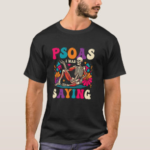 T-shirt Psoas Je Disais Drôle Skeleton Massage Thérapie