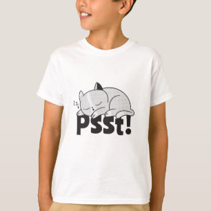 T-shirt Psst Lazy chat dort