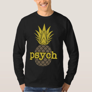 T-shirt Psych ananas Fruit drôle Graphisme Brown