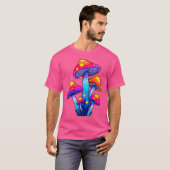 T-shirt Psychedelic Festival Raver Edm Dj Mushroom (Devant entier)