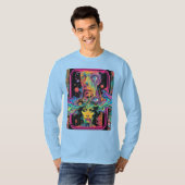 T-shirt Psychedelic Melting Faces – Neon Surreal Pop Art (Devant entier)