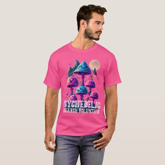 T-shirt Psychedelic Mushroom Research Volunteer Funny Magi (Devant entier)
