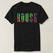 T-shirt Psychedelic Pattern House Music Electronic Techno (Design devant)