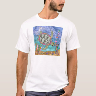 T-shirt Psychédélic Sea Turtle Seahorse