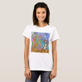 T-shirt Psychedelic Seahorse Sea Turtle Art (Devant entier)