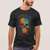 T-Shirt Psychedelique Crâne Maths, Professeur de G (Devant)