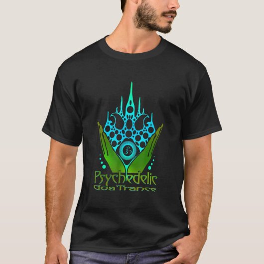 T-shirt Psychédélique Goa Trance Darkpsy Psytrance 1 (Devant)