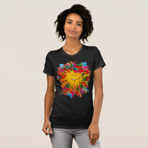 T-shirt Psychedélique Joyeux Soleil